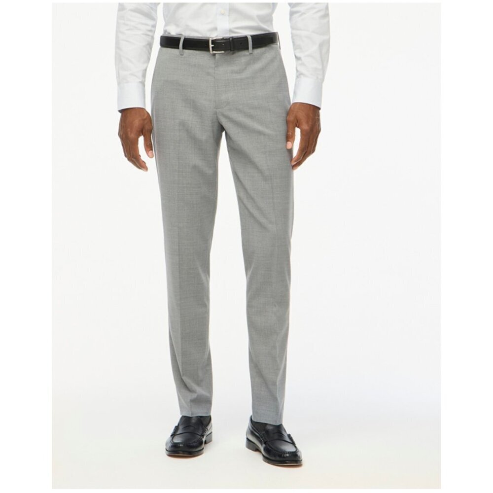 J. Crew Men's Thompson Suit Straight Leg Pants Four Season Wool Blend Gray 30x30